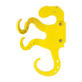 Sunshine Yellow Octopus towel hook with Groove Clamp bracket.