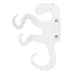 White octopus-shaped wall hook on white background.