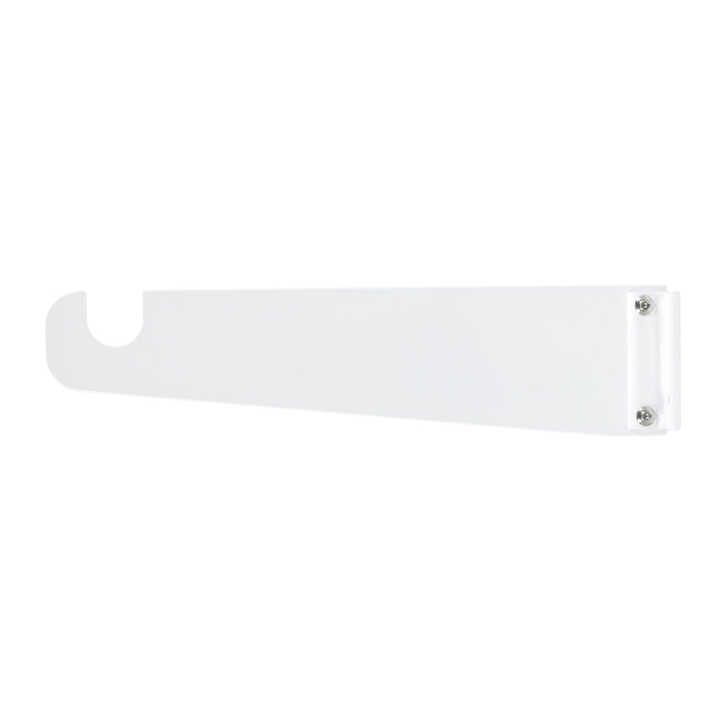 White Classic Hanger arm with one Groove Clamp bracket.