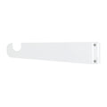 White Classic Hanger arm with one Groove Clamp bracket.