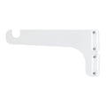White wall-mount bottle opener on white background.