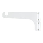 White wall-mount bottle opener on white background.