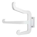 White wall-mounted bracket on white background