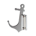 Wall-mounted silver anchor hook