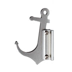 Wall-mounted silver anchor hook