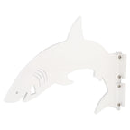 White shark-shaped hinge design