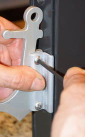Bolts tightened with allen wrench in installation step two.